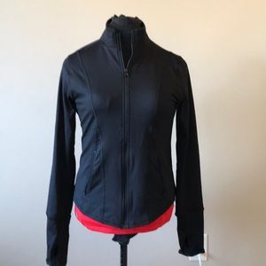 So mesh panel back black zip jacket size xl
